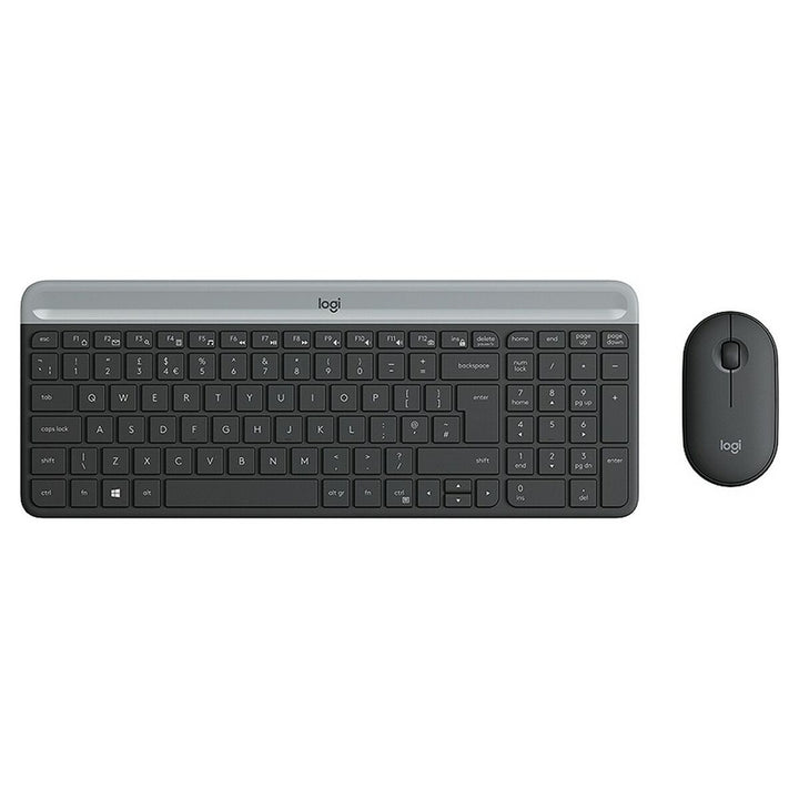 Keyboard and Mouse Logitech 920-009190 Black Grey French AZERTY-0