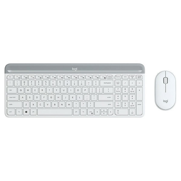 Keyboard and Mouse Logitech  MK470 White French AZERTY-0