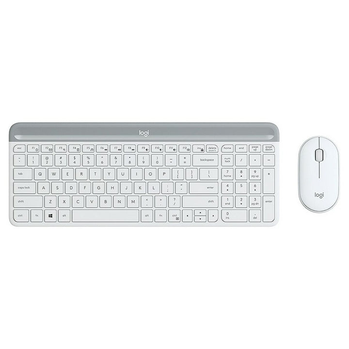 Keyboard and Mouse Logitech  MK470 White French AZERTY-0