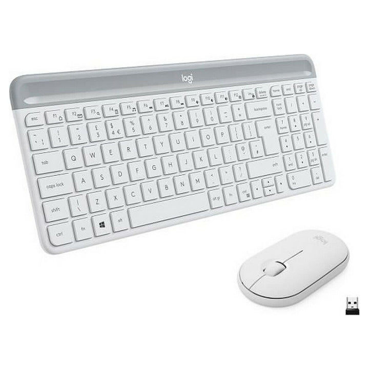 Keyboard and Mouse Logitech  MK470 White French AZERTY-1