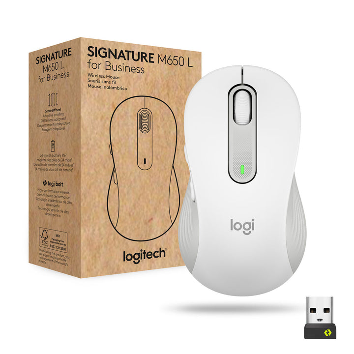 Wireless Mouse Logitech White 4000 dpi-22