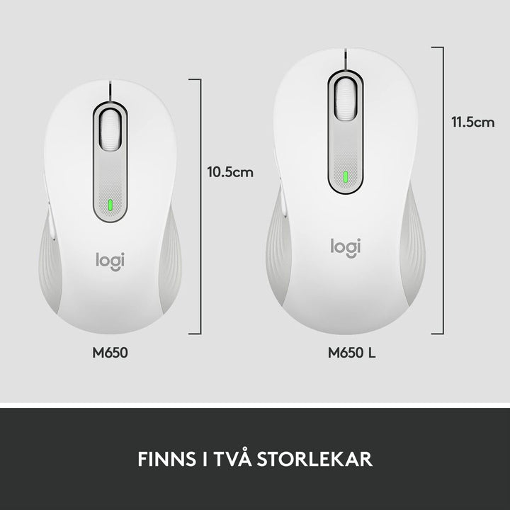 Wireless Mouse Logitech White 4000 dpi-12