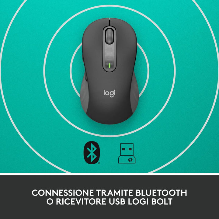 Wireless Mouse Logitech Graphite Steel 4000 dpi-7