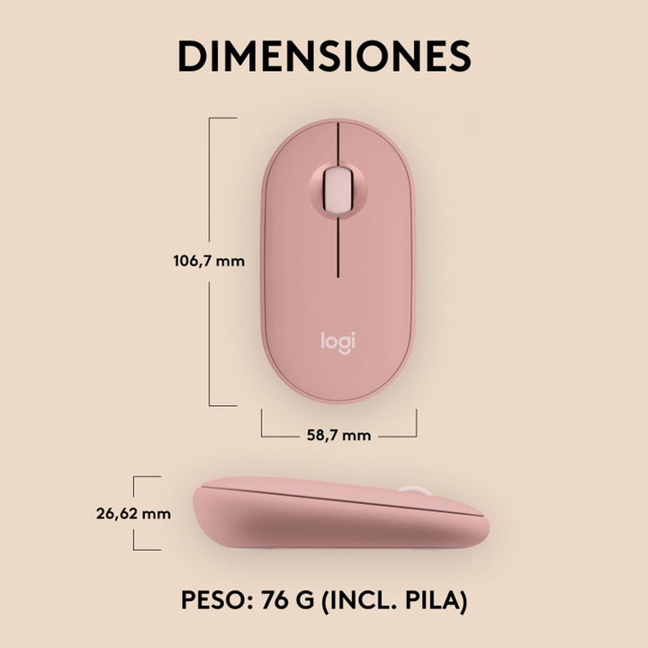 Wireless Bluetooth Mouse Logitech 910-007014 White 4000 dpi-3
