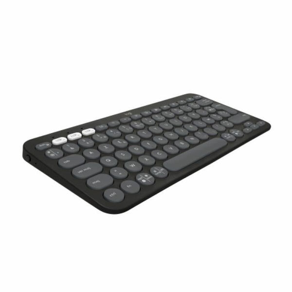 Bluetooth Keyboard with Support for Tablet Logitech K380 French Grey Graphite Dark grey AZERTY-0