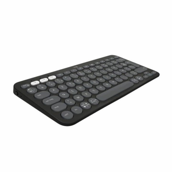 Bluetooth Keyboard with Support for Tablet Logitech K380 French Grey Graphite Dark grey AZERTY-0
