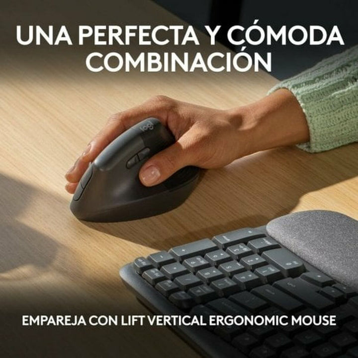 Keyboard Logitech 920-012296 Graphite Spanish QWERTY-7