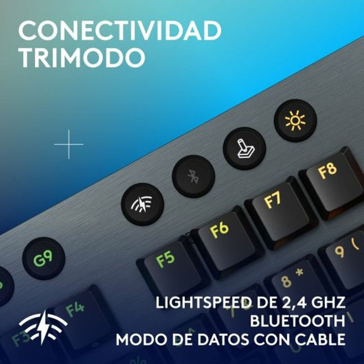 Keyboard and Mouse Logitech 920-012677 Black Spanish Qwerty QWERTY-5