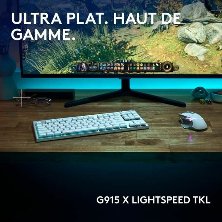 Keyboard Logitech G915 X White French AZERTY-5