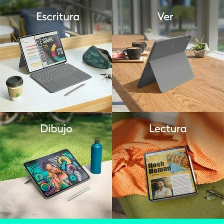 Tablet cover Logitech 920-012614 Grey Spanish Qwerty-1