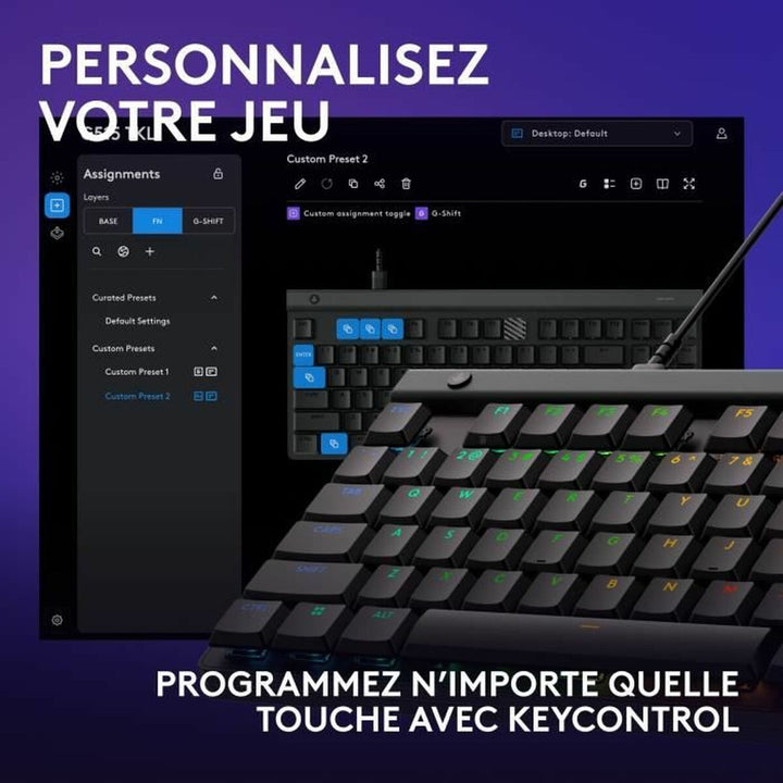 Keyboard Logitech G515 TKL Black AZERTY-2