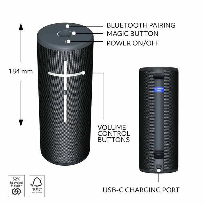 Portable Bluetooth Speakers Logitech 984-001969 Black-2