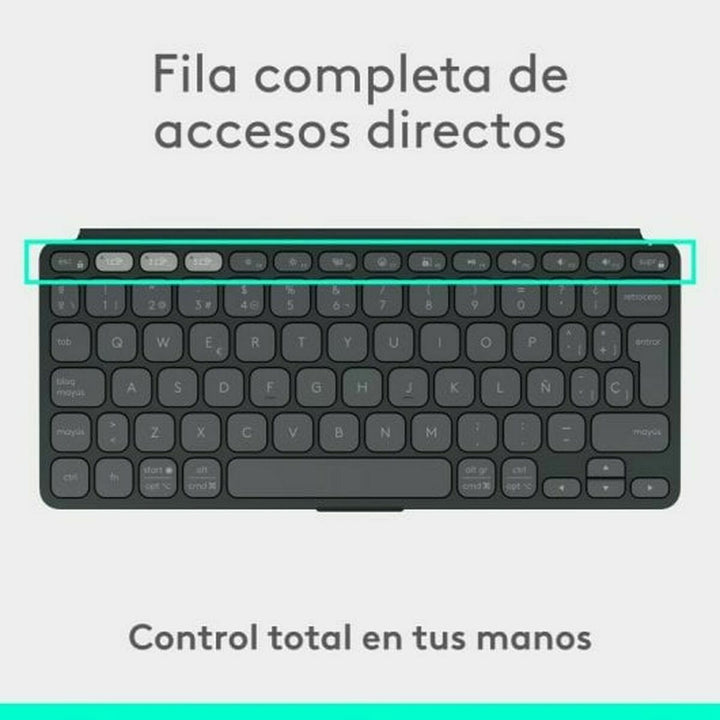 Keyboard Logitech 920-012973 Graphite Spanish QWERTY-13