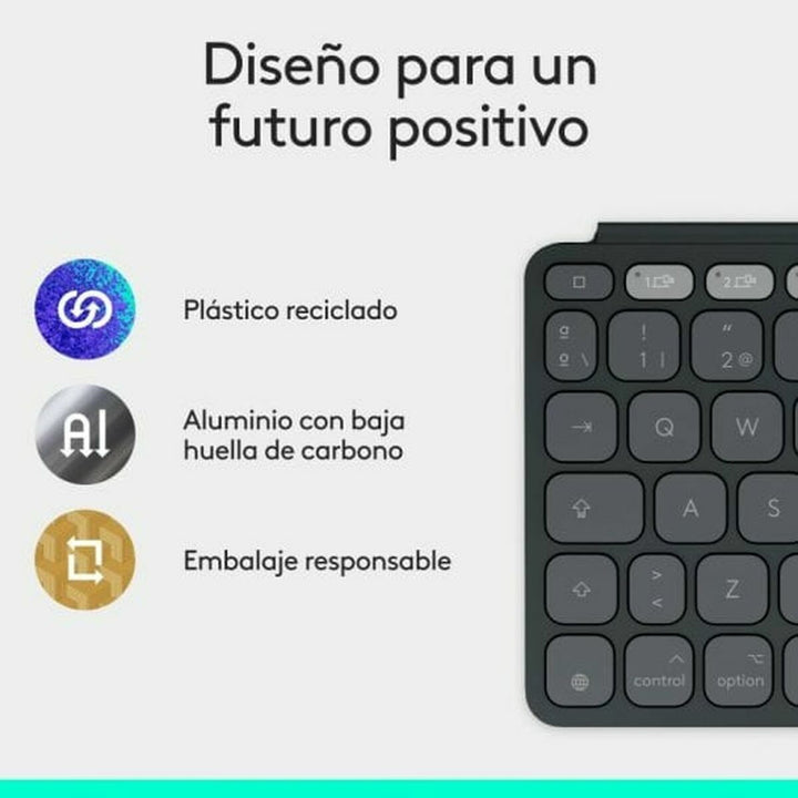 Bluetooth Keyboard Logitech 920-013010 Graphite-3