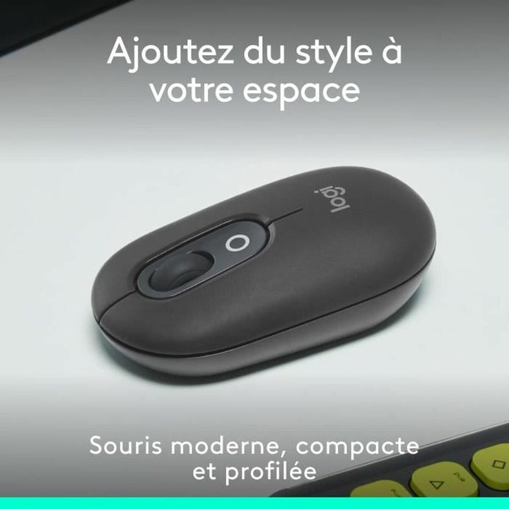 Wireless Bluetooth Mouse Logitech Pop Dark grey-5