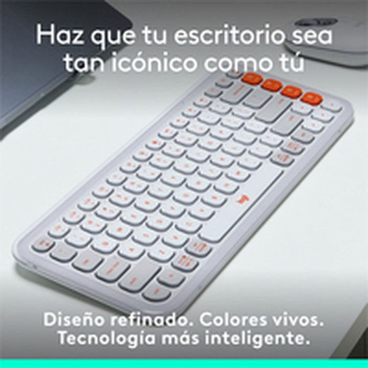 Keyboard Logitech 920-013069 White-12