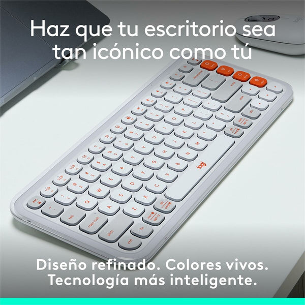 Keyboard Logitech 920-013069 White-10