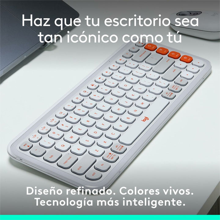 Keyboard Logitech 920-013069 White-10