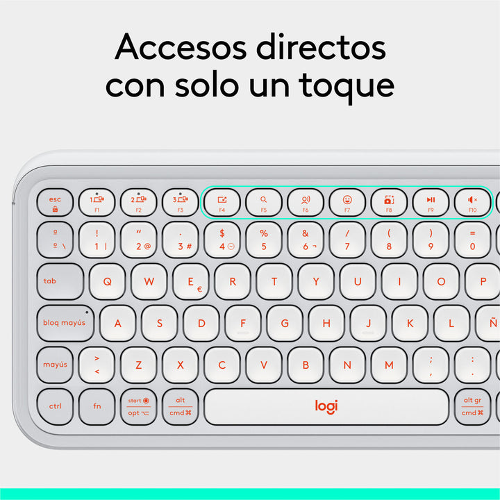 Keyboard Logitech 920-013069 White-24