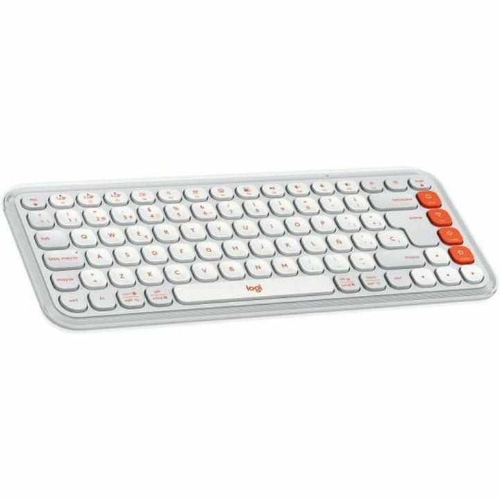 Keyboard Logitech 920-013069 White-0