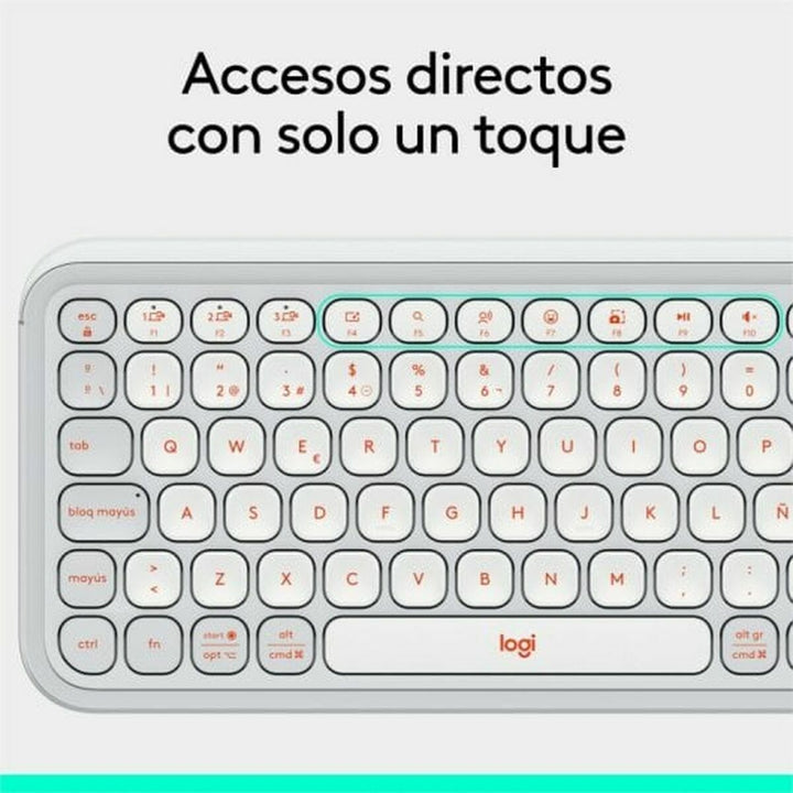 Keyboard Logitech 920-013069 White-14