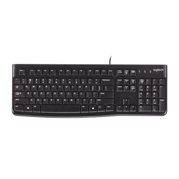 Keyboard Logitech K120 Black Spanish Qwerty Qwerty UK-0