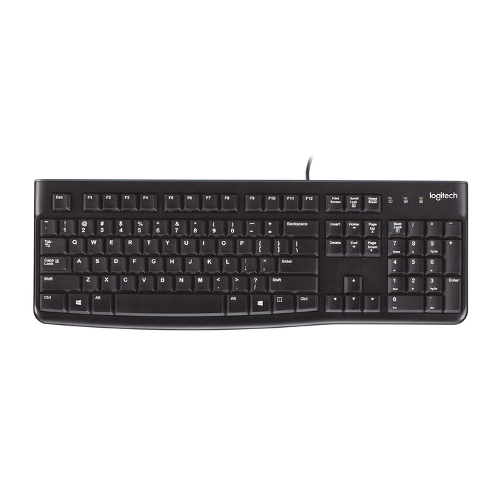 Keyboard Logitech K120 Black Spanish Qwerty Qwerty UK-0