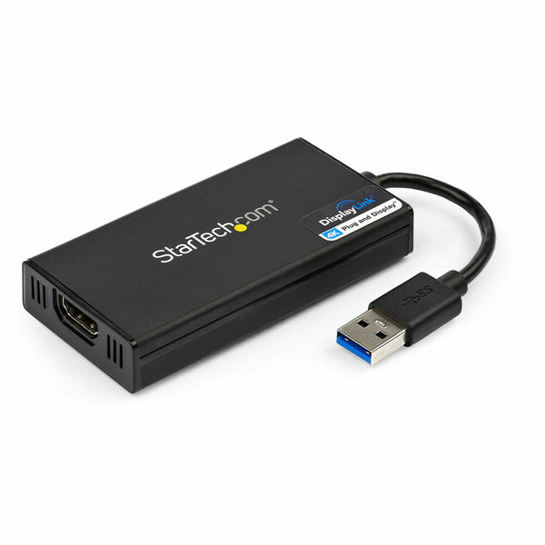 USB 3.0 to HDMI Adapter Startech USB32HD4K            Black-0