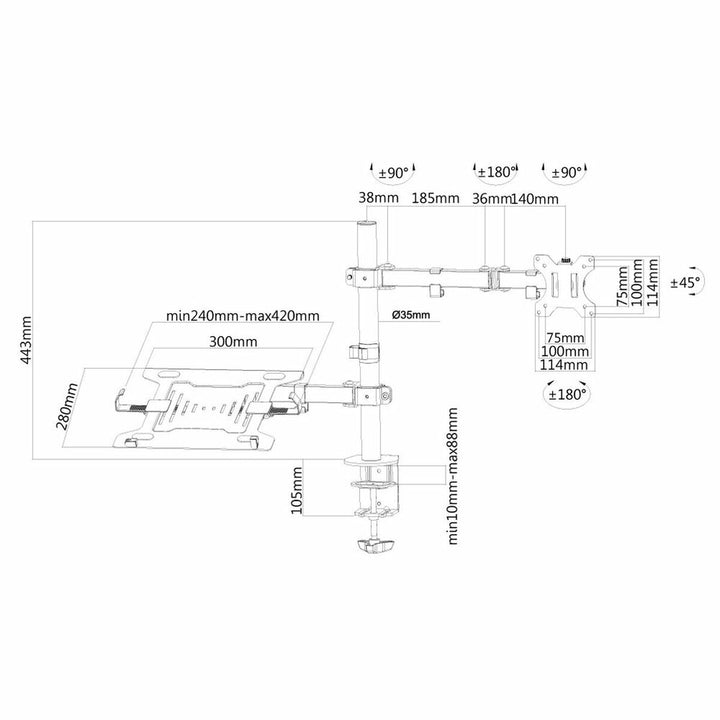 TV Mount Neomounts FPMA-D550NOTEBOOK-1