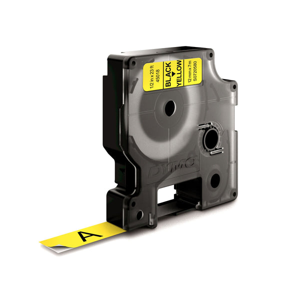 Adhesive labels Dymo S0720580 Black/Yellow-0