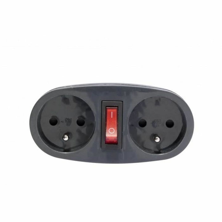 2-socket plugboard with power switch Chacon-1