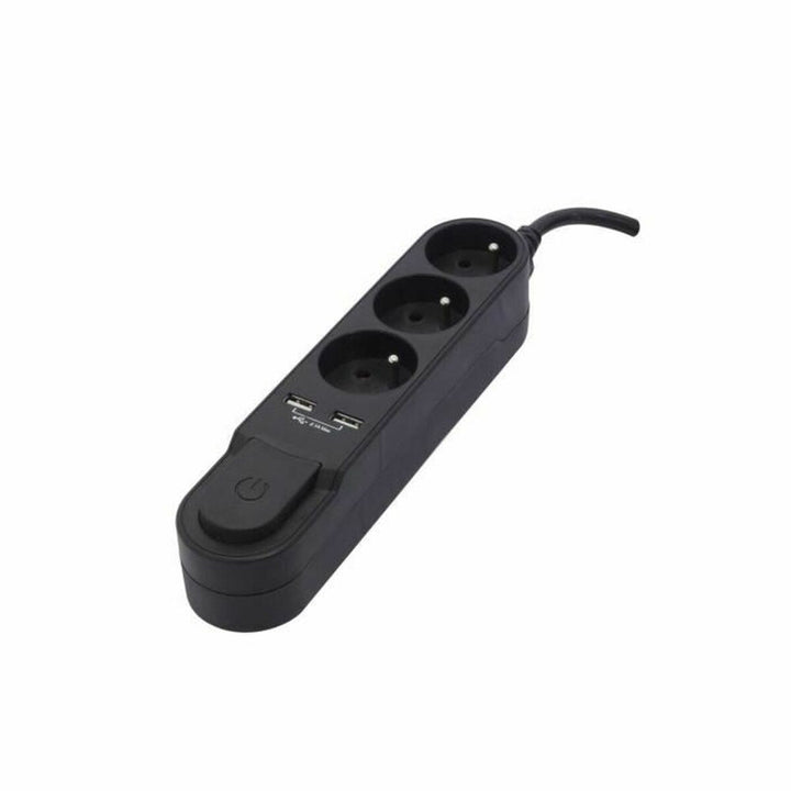 3-socket plugboard with power switch Chacon   (1,5 m)-0