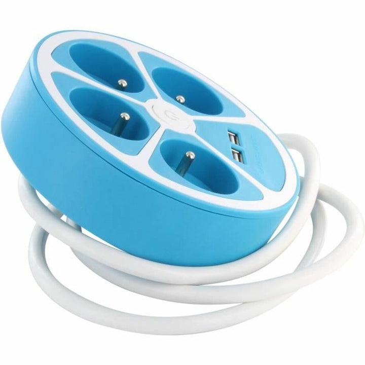 4-socket plugboard with power switch Chacon 4X16 A 3680 W (1,5 m)-5
