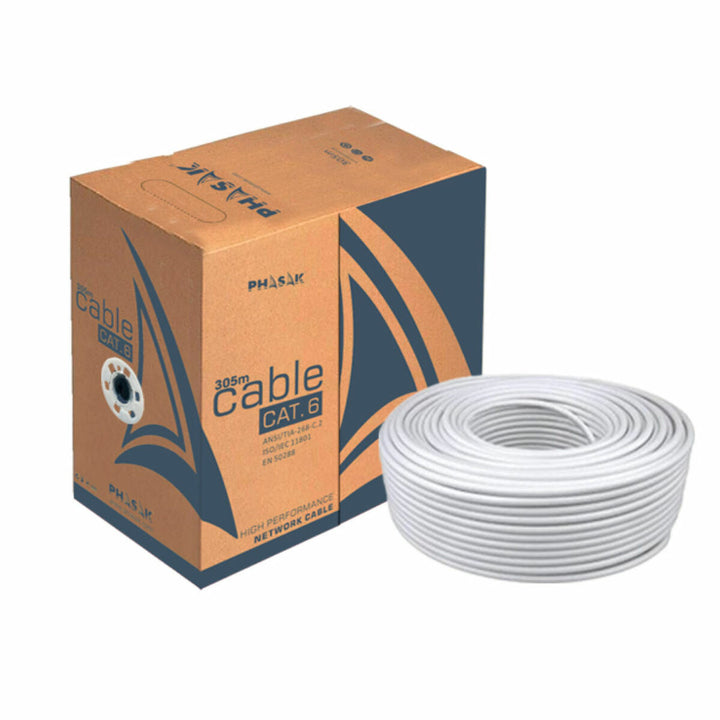 UTP Category 6 Rigid Network Cable Phasak PHR 6301 Grey 305 m-1