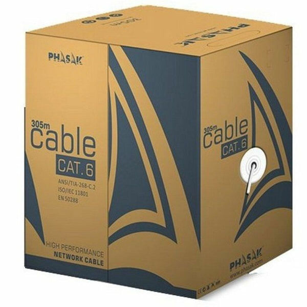 UTP Category 6 Rigid Network Cable Phasak PHR 6301 Grey 305 m-0