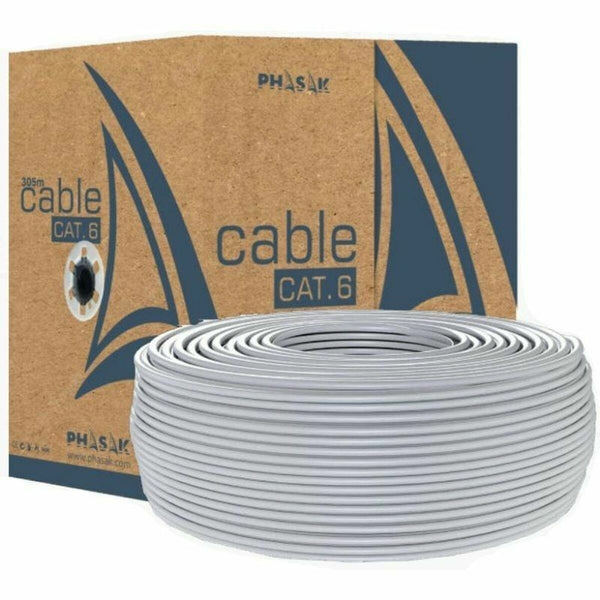 UTP Category 6 Rigid Network Cable Phasak PHR 6100 Grey 100 m-0