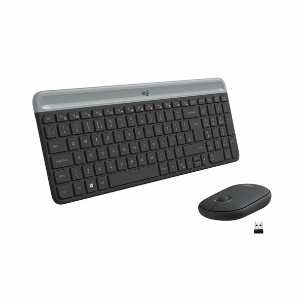 Keyboard and Mouse Logitech 920-009198 Black Steel Spanish Qwerty QWERTY-0