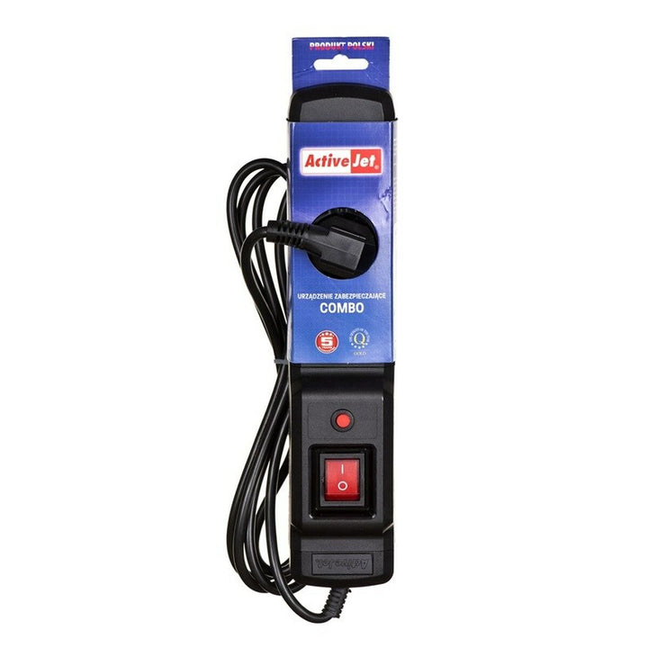 3-socket plugboard with power switch Activejet COMBO 3GN (5 m)-1