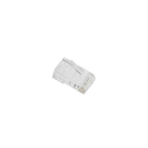 8P8C LAN CAT6 Connector Lanberg PLU-5000 Red Transparent 100 Units-0