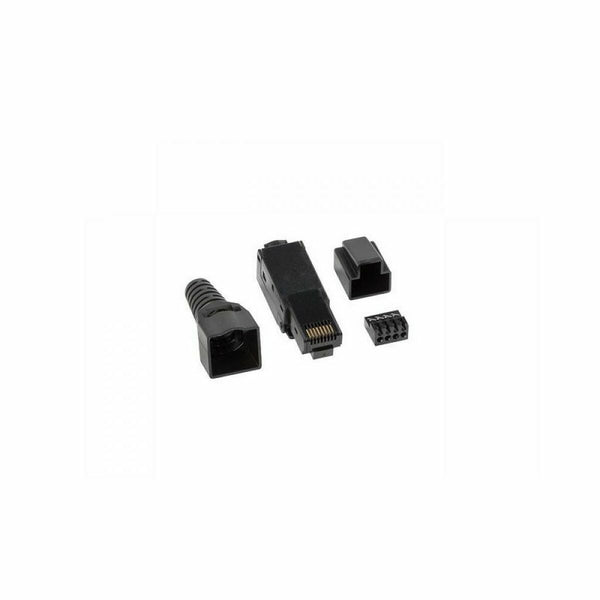 8P8C LAN CAT6 Connector Lanberg PLU-6000TL Black-0