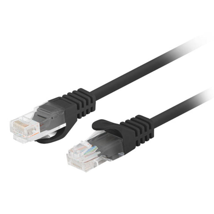 UTP Category 6 Rigid Network Cable Lanberg PCU6-20CC-0025-BK Black 25 cm U/UTP (UTP)-0