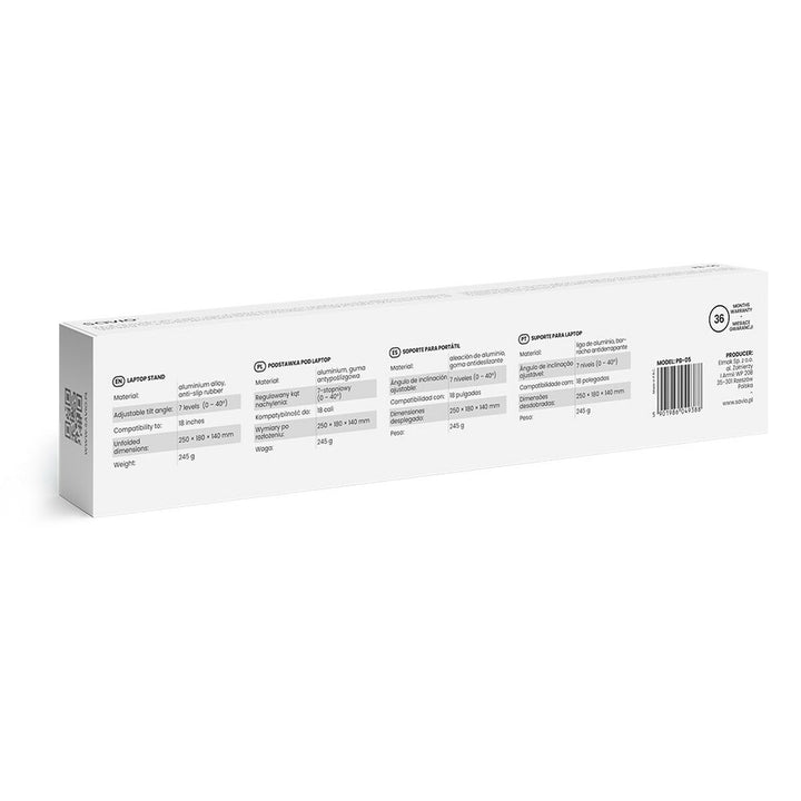 Notebook Stand Savio SAVPB-05 Aluminium-5