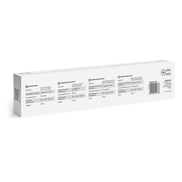 Notebook Stand Savio SAVPB-05 Aluminium-15