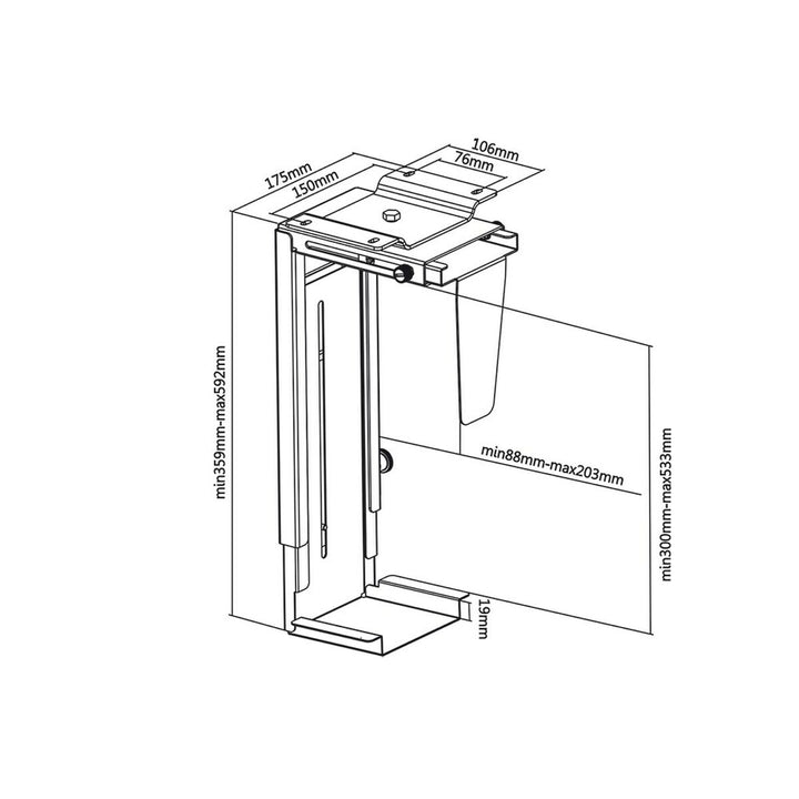 Notebook Stand MacLean MC-713B Metal-9