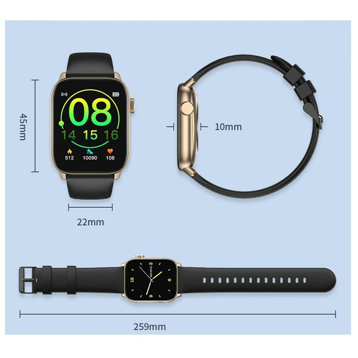 Smartwatch Oromed ORO SMART FIT 6 Black Golden 1,69"-1