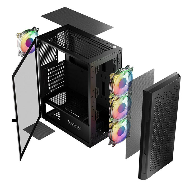 ATX Semi-tower Box Logic ARAMIS ARGB Black-17