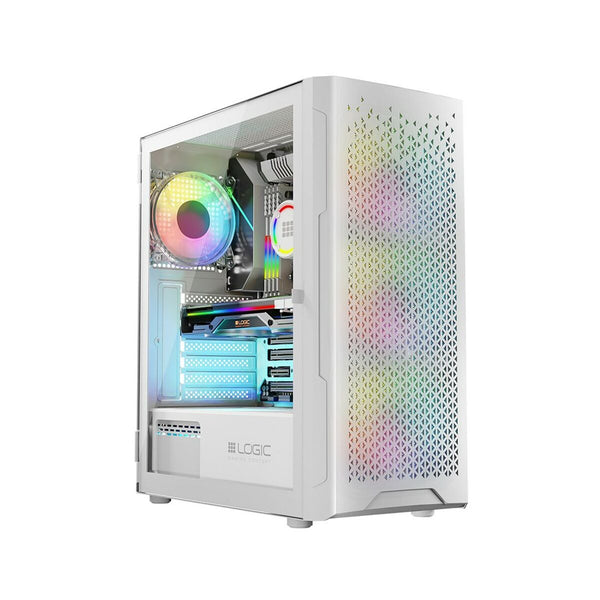 ATX Semi-tower Box Logic ARAMIS ARGB White-0