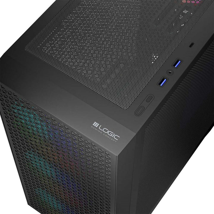 ATX Semi-tower Box Logic AT-DART-PRO-ARGB-10 Black-3