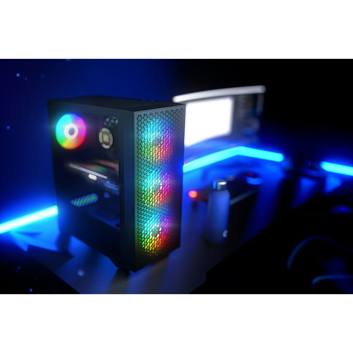 ATX Semi-tower Box Logic AT-DART-PRO-ARGB-10 Black-1