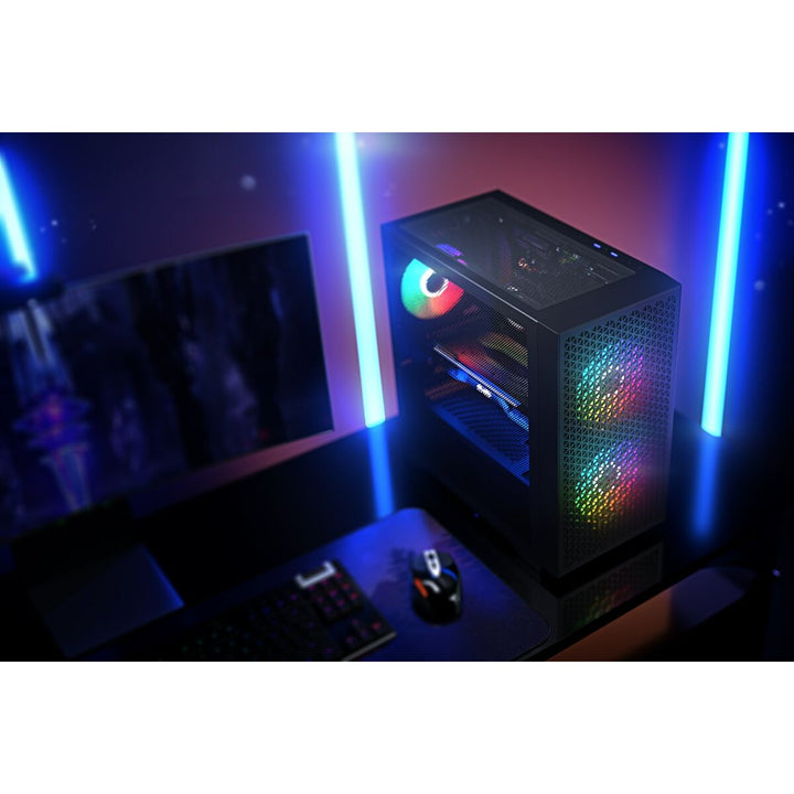 ATX Semi-tower Box Logic AM-DART-PRO-ARGB-10 Black-1
